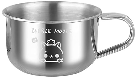 Unzerbrechliche Edelstahl Kinderbecher mit Griff, Große Edelstahl Tasse für Kinder, BPA-frei und Spülmaschinenfest, Perfekt für Baby und Kleinkinder Bubble Design, Langlebig und Sicher