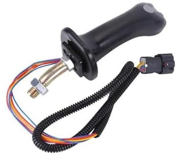 JUNPIY 218-6118 Poignée de joystick 2 boutons for pelle, for chargeuse compacte Caterpillar 216B 216 216B SÉRIE 216B3 226 226B 226B3 Kit de joystick for pelle à 2 boutons 2186118, CA2186118 Manette de