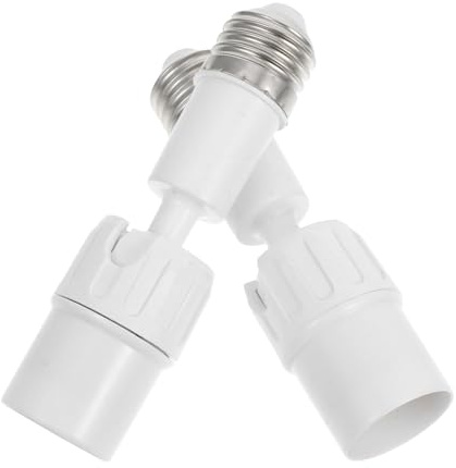 Didiseaon 2pezzi Adattatore per Lampadina Convertitore Flessibile per Portalampada Presa di Ricambio per Apparecchi di Illuminazione Uso Domestico e Esterno Semplice Installazione