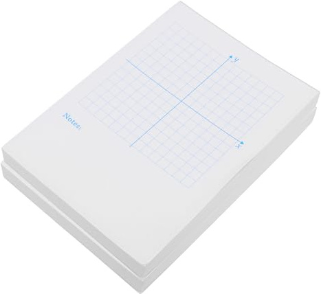 HONMEET 2 Stück Xy Koordinatensystem Millimeterpapier Notizbücher mit Zeichenblättern für Mathematik und Diagramme Haltbares Zeichenpapier für Schüler und Berufstätige
