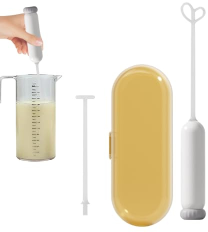 Mezclador de leche para bebés – Espumador eléctrico, mezclador de bebidas portátil, agitador de leche en polvo | Para cocinar, comida en el hogar, viaje, preparación de fórmula para bebés, pep