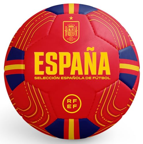 Champion's City Balón de Fútbol España | Diseño Selección Española | Tamaño Oficial 5 | Superficie Texturizada Antideslizante | Ideal Entrenamiento y Juego Recreativo