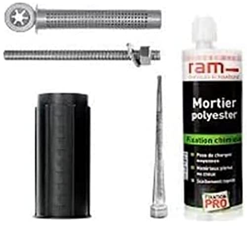 Ram - Kit Scellement Chimique, 300 ml, Tamis 15mm x 85mm