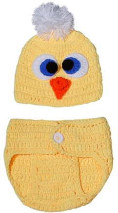 Costume en tricot au crochet pour nouveau-né fille/garçon (bébé poussin)