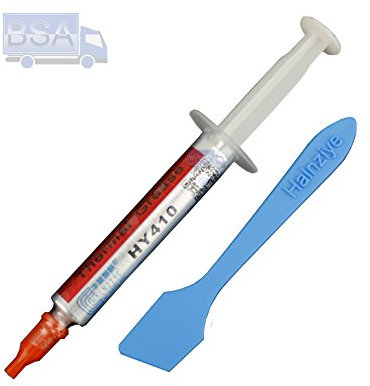 HALNZIYE 5 PCS Pasta Termica Siringa 2g HY410 Bianco > 1,42 W/m-K Range Temperatura -30 +280 °C Contenuto Totale 10g Grasso Termico Thermal Paste Raffreddamento
