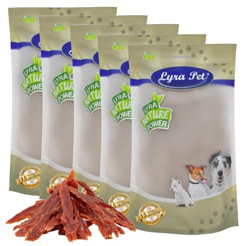 Lyra Pet® 5 kg Entenbrust - Kausnack für Hunde | Leckerli für Hunde - Proteinreicher Kauartikel mit Ente - Idealer Belohnungs- und Trainingssnack - Gut verträglich