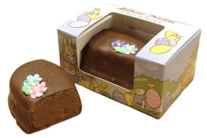 Anthony Thomas, Chocolate Fudge Pecan Filled, Solid Chocolate Easter Egg, Large Gourmet Egg, Colorful Window Boxed Egg, Easter Gift Box, 6 oz (Chocolate Fudge Pecan)