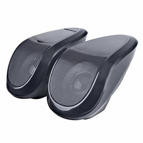 Baceyong Haut-parleurs Bluetooth Moto MP3 Audio pour Moto | avec Haut-parleur de voiture électrique léger, Haut-parleur Bluetooth étanche avec Lecteur Audio et radio pour Moto ATV Noir