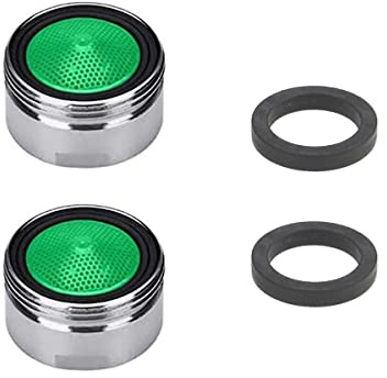 M18/M18,5/M20/M22/M24/M28 Strahlregler Mischdüse Luftsprudler, 2-teiliges Set Wasserhahn Bubbler, Mischpatrone Armaturensieb, Honeycomb verchromt - Außengewinde (M24)