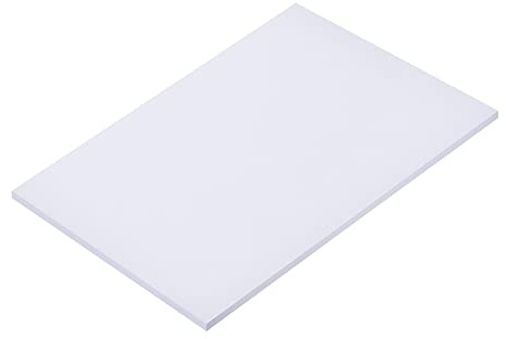 sourcing map ABS Kunststoffplatte 7x4x0.2 Zoll für Gebäudemodell DIY-Handwerk Panel Weiß Acrylnitril