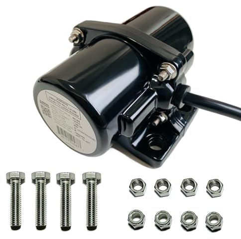 AMBITIONMOTOR DC80R Moteur vibrant pour épandeur de sel et sable et bétonnière 65 Hz 40 W DC 12 V