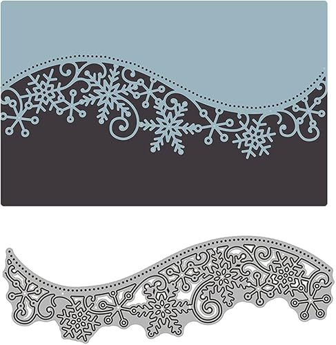 Gowxs Schneeflocke-Spitzen-Stanzschablonen für Kartengestaltung, Stanzformen, Schablonen für Basteln, Scrapbooking, Fotoalbum, dekorative Prägepapier-Stanzformen für Kartengestaltung, Vorlagen