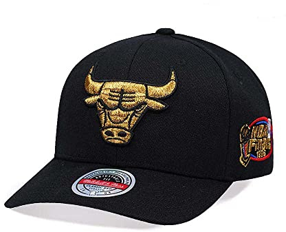 Mitchell & Ness NBA/HWC - Black Gold - Classic Red Snapback Cap