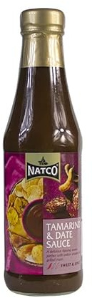 Salsa de Tamarindo y Dátiles 340 g estilo chutney indio agridulce y especiado, ideal para dips, currys, carnes y verduras