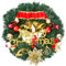 Jinlaili 30 cm Couronne de Noël, Couronne de Noël Artificiel, Couronne Fleurs Artificielle, Couronne de Décoration de Noël, Décoration de Guirlande Artificielle, Couronne Décorative Noël (A)