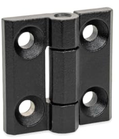 Ganter Normelemente | Schwerlastscharnier Edelstahl NI | mit erhöhter Festigkeit | 60x60mm | GN 237.3-NI-60-60-A-SW