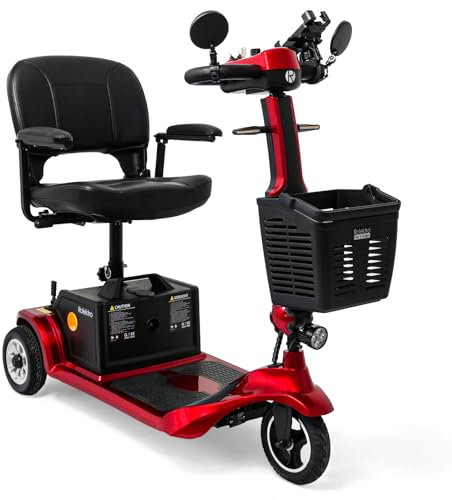 Rolektro E-Trike 6 V.3 kompaktes Elektromobil ohne Führerschein - 6 km/h E-Seniorenmobil mit Lithium-Akku - Elektrischer Krankenfahrstuhl Rollstuhl Mobilitätsroller faltbar