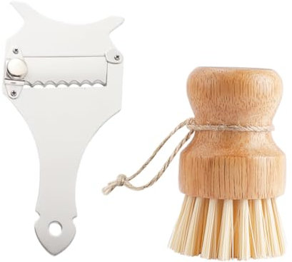 IKOPFLN Cortadora De Trufas Cortadora De Trufa De Acero Inoxidable Para Hogar Cocina Restaurante Con Cepillo De Trufa