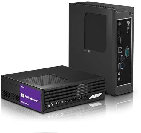 MSI PRO DP21 Mini Business Desktop, procesador Intel 16-Core i7-13700 de 13ª generación, 16 GB de RAM, SSD de 1 TB, HDMI, DP, tipo C, compatible con 2 monitores 4K, teclado y mouse con cable, Wi-Fi 6,