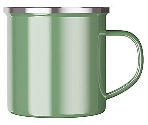 MOOWI Tazze per Tazze Tazze Tazza da caffè Creativa Tazza da tè da Viaggio Tazze da caffè smaltate al Latte Festa di Capodanno Birra Tazza da Bere Tazza di caffè(Green)