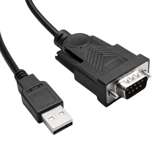 gaubss Adaptador HDMI VGA, cable adaptador USB a serie RS-232, conector DB9, alta velocidad de transferencia de datos de 1 Mbps, compatible con Windows 11/10/8.1/7, Mac OS X 10.6+, Linux