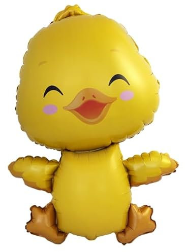 Globo inflable con forma de pato amarillo Kawaii