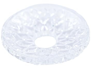 Glas-Kerzenmanschette, Lüsterschale Kristallglas für Kerzen bis Ø 25 mm