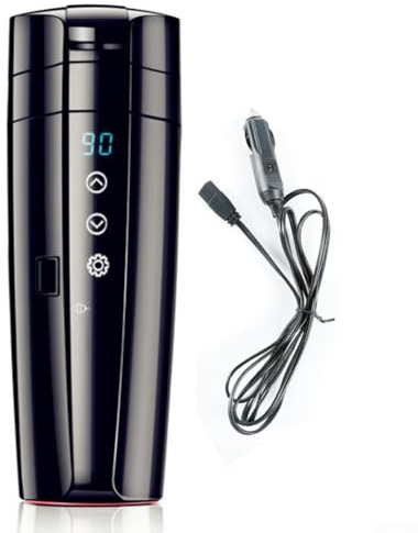Honseadek Bouilloire de voiture 12 V avec contrôle, chauffe-eau électrique en acier inoxydable 304 pour véhicule, faire bouillir ou réchauffer les boissons
