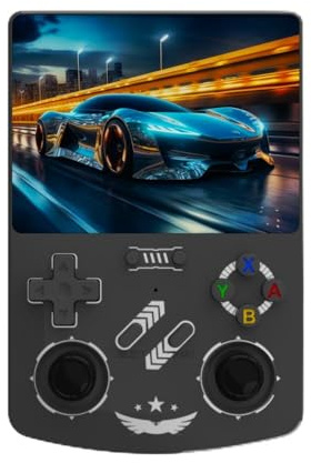 BAFUIE R40XX Consola de Juegos Portátil Retro de 128 GB, Consola Emuladora con 20.000+ Vídeo Juegos 20+ Emuladores, Sistemas Linux, Pantalla HD de 4,2 Pulgadas, Joysticks 3D, Baterías de 4000mAh