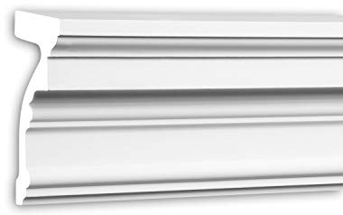 PRO[f]home® - Alfeizar de ventana 482302 Moldura para exteriores Marco para ventanas Elemento de fachada diseño atemporal clásico blanco 2 m Profhome