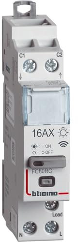 Bticino FC80RC Relè DIN Smart per il Comando Luci Fino a 16A, 1 Modulo