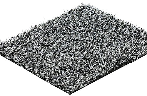 LOOQS Kunstrasen-Fußmatte, grau, 20 mm Florhöhe, Kunstrasen mit hoher Dichte für drinnen und draußen (Size : 2x3m)