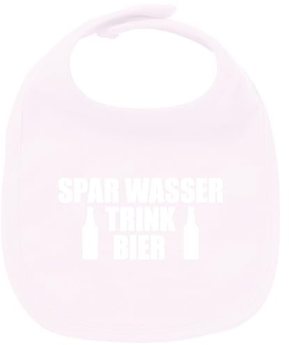 Huuraa Unisex Babylatz Spar Wasser Trink Bier Bierflasche Geschenk Babypink Bio Baumwolle Spar Wasser Trink Bier Mitbringsel