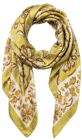 Trillion London® Seidentuch Damen Tücher Halstuch Geschenk für Frauen | 180 × 90 cm biete, Vielseitig tragbar als Halstuch, Schal, Kopftuch oder Schultertuch für jeden Anlass