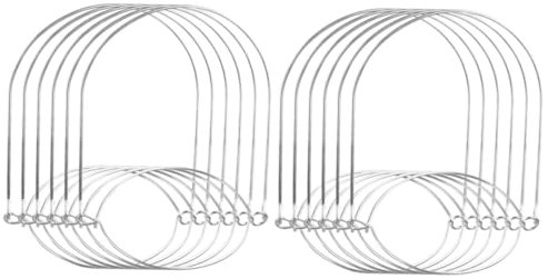 ULTECHNOVO 12pcs Stainless Steel Jar Hangers Handles for Jars Easy to Install Design for Hanging Lanterns Bottles and More