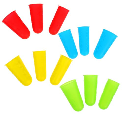 Beaupretty 12stücke Teiliges Silikon Finger Tip Protector Mit Wärmeisolierung Und Rutschfester Oberfläche Hitzebeständig Wiederverwendbar Komfortabel Für Basteln Heißkleber Und Küchenarbeit