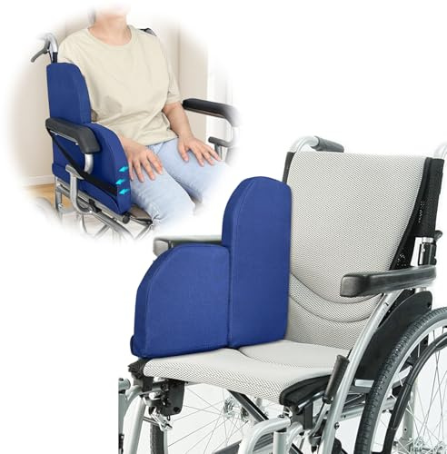 Soporte lateral para cojines laterales de silla de ruedas para personas mayores, almohadillas cuña para soporte de silla, forma en L acolchada para protección lateral de silla de ruedas, paneles