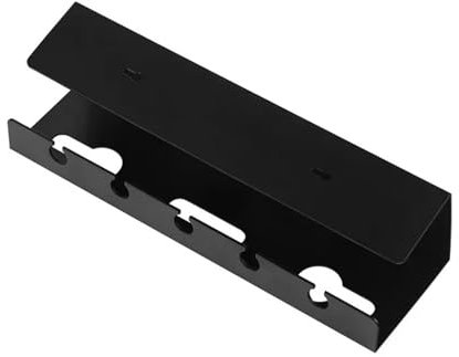 Kabelkorb Unter Schreibtisch Kabelmanagement unter dem Schreibtisch, Kabelablage unter dem Schreibtisch mit Klemme, Steckdosenleiste, Kabelhalter, ohne Bohren, robust, geräumig FüR Kabel(Black)
