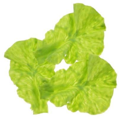 HOLIDYOYO Künstliche Salatblätter 3 Stück Kunststoff Realistische Grüne Salatblatt Modelle Für Dekoration Fotografie Küchenrestaurant Requisiten