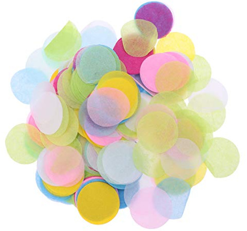 STOBAZA Confeti Redondo para Decoración de Bodas y Cumpleaños para Fiestas Días Especiales y Diy