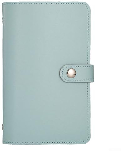 Oniissy Money Clip Wallet with Cash Savings Book for Secure Banknote Storage, PU Leather Compact Design, 20 x 13 x 5 cm, Holds Cash and Receipts in Organizer(Blue)