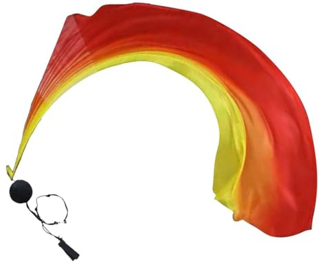 gifyym silkesslinga, slöja, poi, dansflaggor med swingbollar