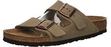 BIRKENSTOCK herr Arizona sandaler, blå, - Beige mullvadsgråta - 39 EU Schmal