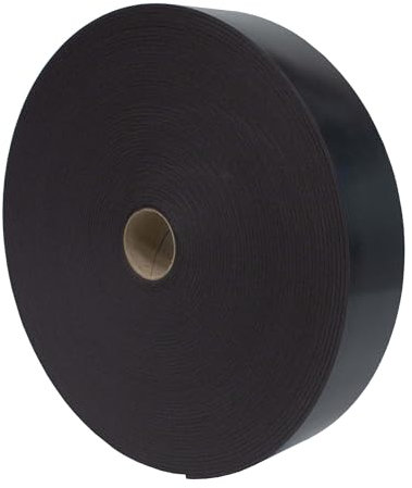 Dalsys 30m Ruban de masquage autoadhésif 70mm noir, isolation acoustique