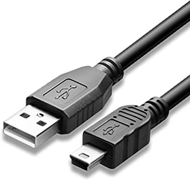 Adhiper UC-E4 Power Cable Replacement USB Cable Data Synchronization Cable Compatible with Nikon D300 D3100 D3100S D3X D40 D40X D50 D60 D70 D100 D700 D40X D300s Digital SLR Camera（1.5M/Black）
