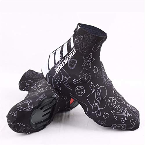 SXFJF Cubiertas De Zapatos para Bicicletas De Verano Unisex Botines, Aguas Lluviosas Protección De Suciedad Ciclismo De Carretera Y MTB Ciclismo Sobretensiones, M - XL,L