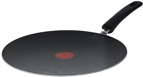 Tefal Bratpfanne | G6 Tempo Flame 30 cm Tawa Pan | Antihaftbeschichtung mit Thermo Spot | Rot | Aluminium | C3041583