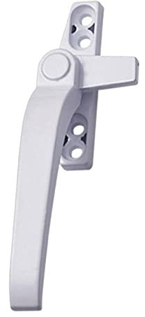 zalati Maniglia per Finestra Universale di Ricambio in Lega di Alluminio con Serrature per Doppi Vetri Interruttore di Sicurezza per Porta Finestra - Barra Sinistra Bianca