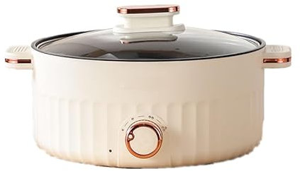 BONPUR Juego de olla caliente eléctrica, autocalentable, portátil y fabricada con acero inoxidable 304 con tacto inteligente para cocinar fideos de arroz, olla caliente y más (4 L) (24 cm)