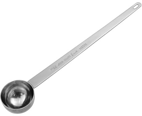 Mewutal 20ml Coffee Measuring Scoops with Long Handle 1 Tbsp Stainless Steel Coffee Measuring Spoons Silver Measuring Tablespoons for Coffee Powder Sugar Dry Ingredients (20ML)